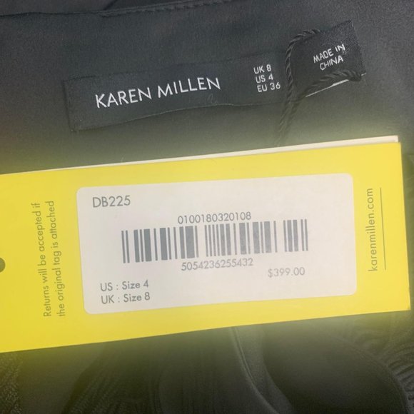 Karen Millen Black Tassel Dress With Tags - Picture 2 of 4